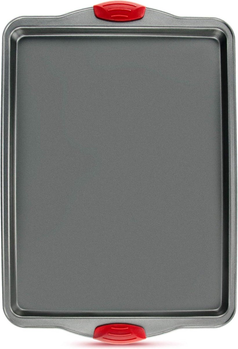 Bakplaat met antiaanbaklaag Bakplaat van roestvrijstaal 37 x 28 x 17 cm 100% niet-giftig Bestand tegen deuken welvingen en roest sheet pan extender