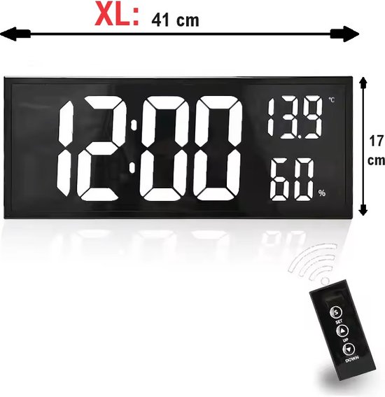 TFA Dostmann 60.2543 Digitale draadloze wekker ICON LED lichtgevende cijfers