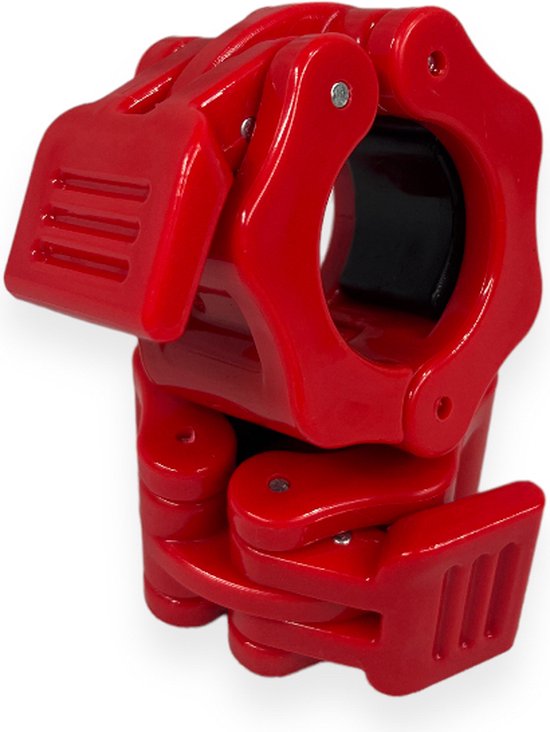 Foto: Padisport lock jaw 30mm rood barbell clips haltersluiting halter clips halterstangsluiter 30 mm halterklem barbell lock