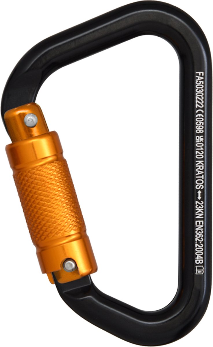 Kratos Karabijnhaak aluminium - Automatische vergrendeling 21 mm - Drievoudig
