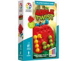 foto van SmartGames - Apple Twist - 60 opdrachten vanaf 5 jaar - Appel Puzzel 2D - hersenbreker