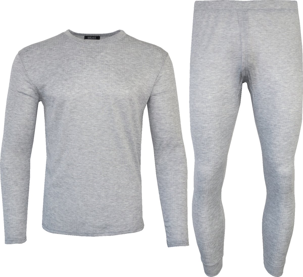 Thermoset - Thermo Ondergoed Heren - Grijs - Maat L | Thermo Kleding Set
