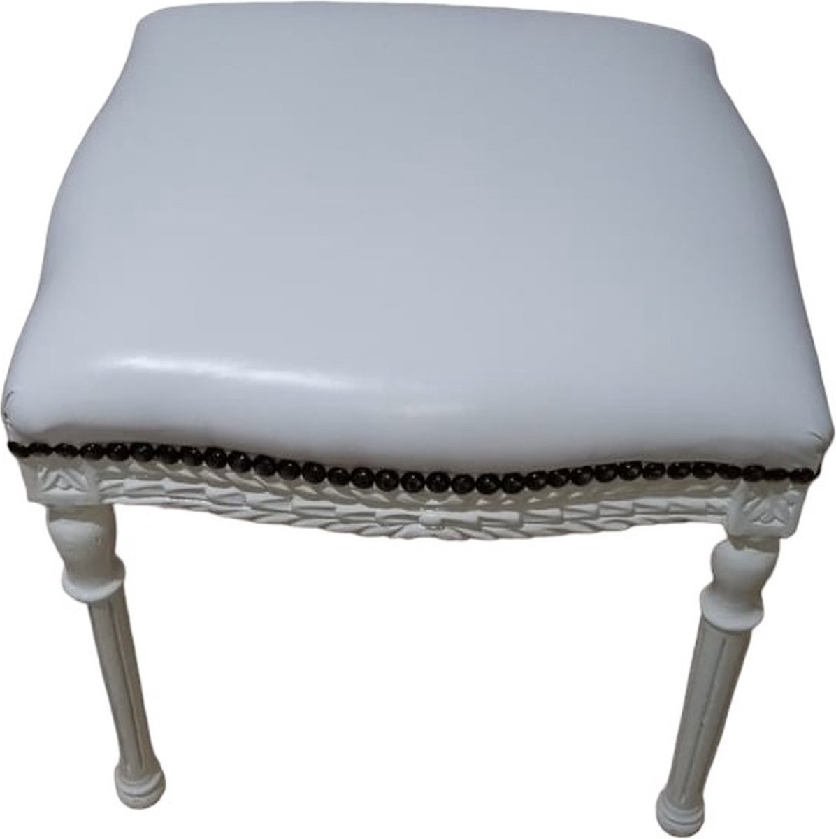 Barok luxe kruk wit