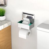 Toiletpapierhouder, toiletpapierhouder, zonder boren, wc-rolhouder