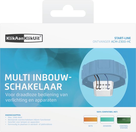 KlikAanKlikUit Inbouwschakelaar - ACM-2300-HC