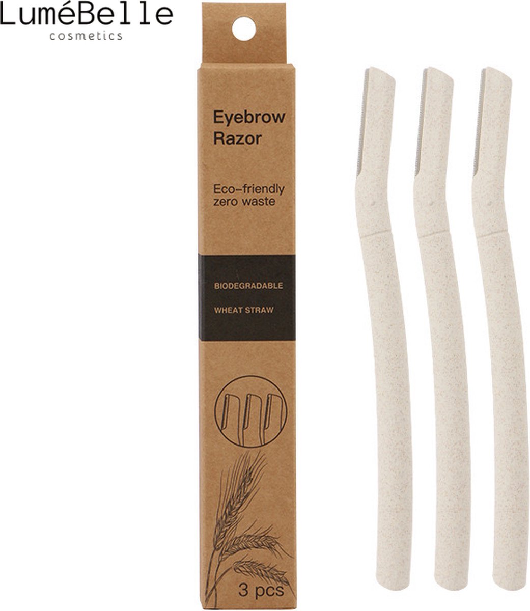 LuméBelle Wenkbrauwscheermesjes 3x Gezichtscheermes voor Dames Wenkbrauwmesje Scheermes Wenkbrauw Trimmer Epileren Eyebrow Razor