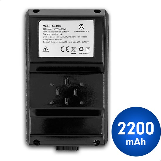 AG4100/AG4110 Extra Batterij - Accu- Verdubbel totale - AG4100/AG4110 - €49,99