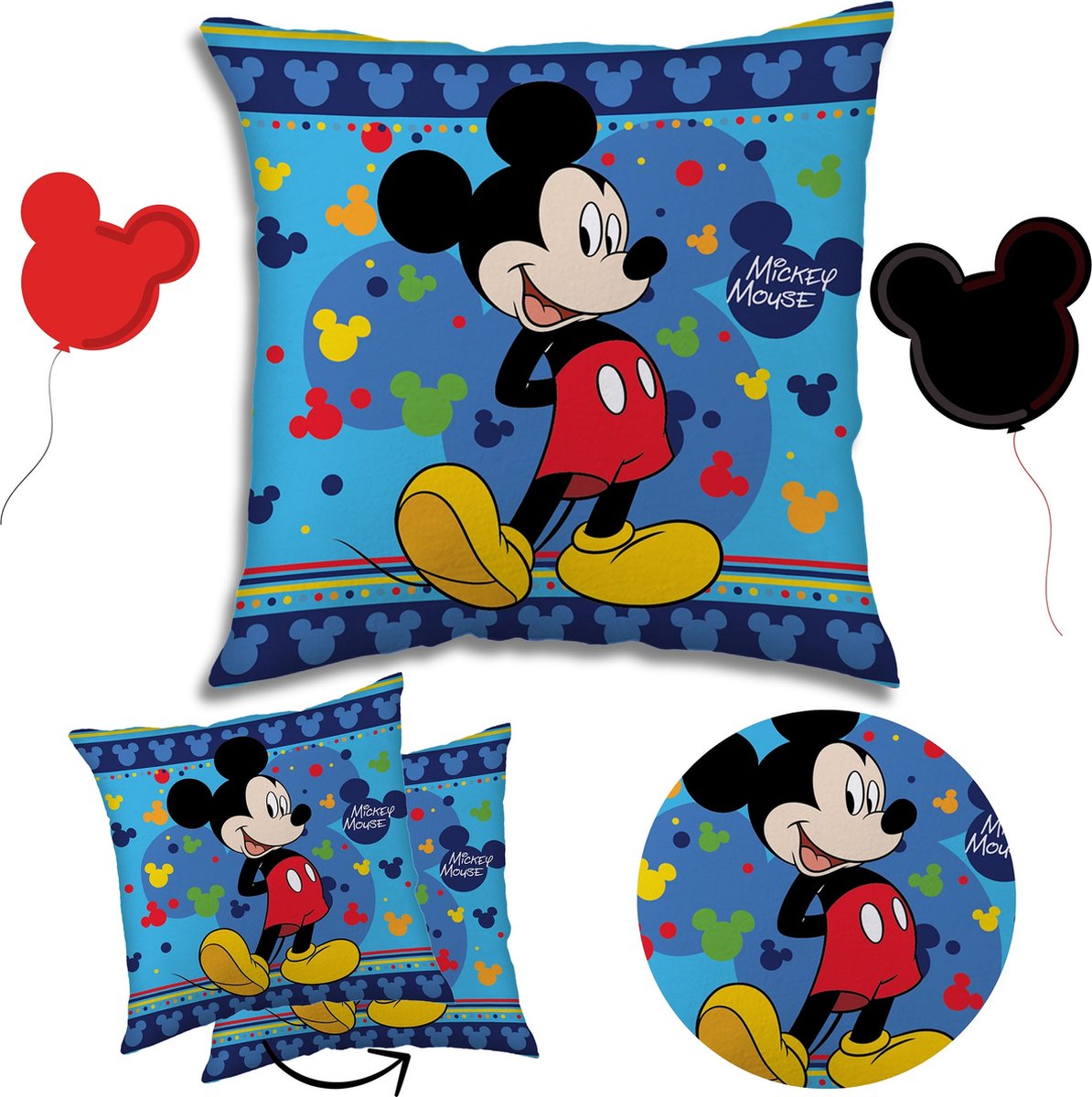 DISNEY Mickey Mouse Vierkant Sierkussen 40x40 cm