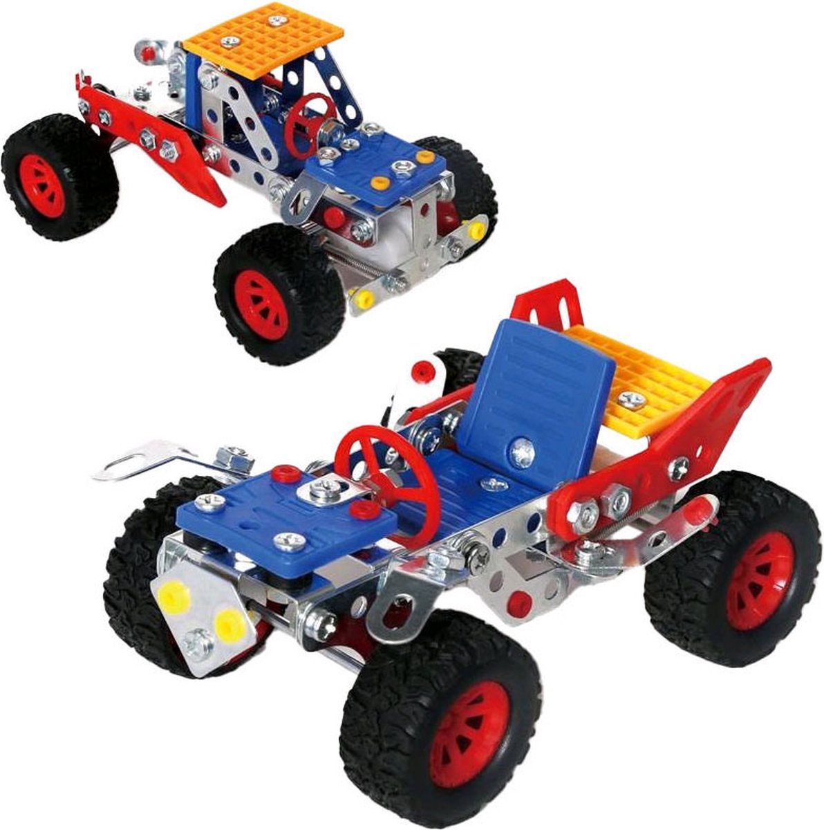 Metalen Constructieset Voertuigen 2in1 Pull Back, 144dlg.