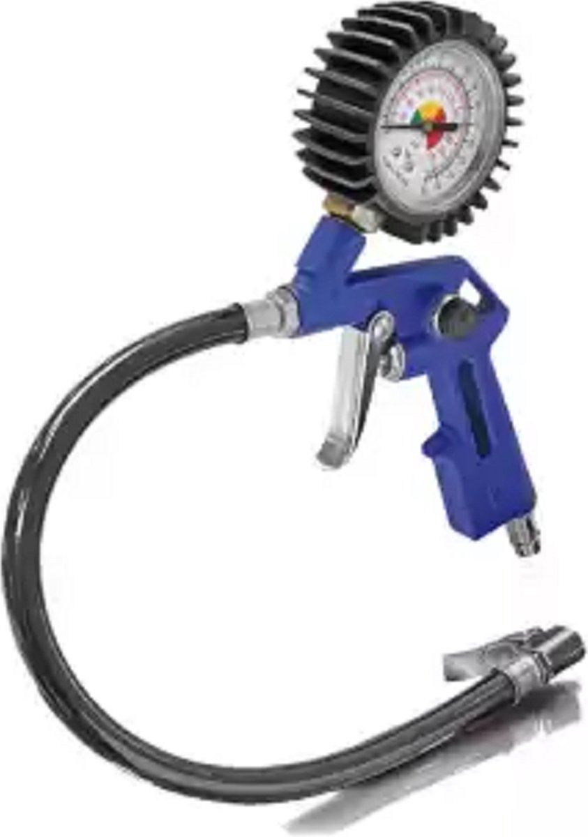Bandenpomp- Weber tools- Max 8,5 Bar-Incl. koppeling-Slanglengte ca. 50 cm-Werkdruk 3 – 5 bar