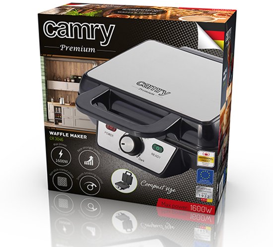 Camry CR 3046 - Wafel maker - 1600 Watt van Camry — afbeelding 5