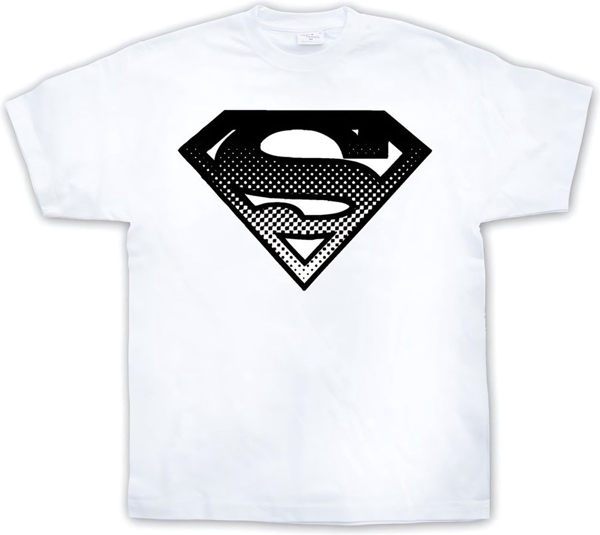 Superman Halft-on-e Shield T-shirt Whit-e