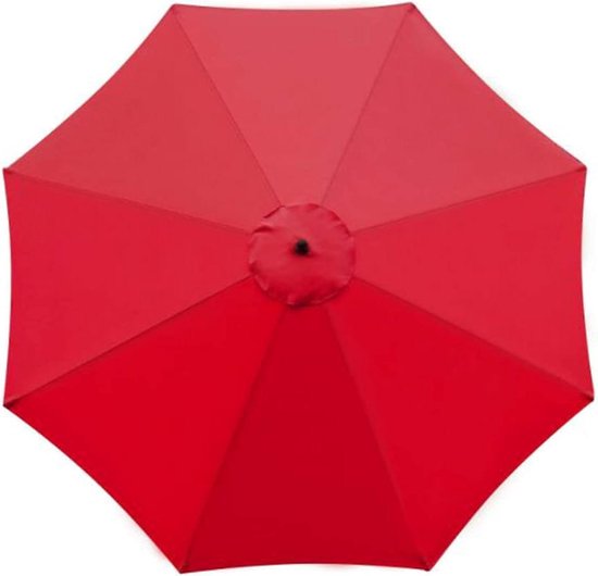 6 ribben 8 ribben parasol vervangende doek, buitentafel paraplu stoffen luifelhoes, 200 cm 270 cm 300 cm vervangende parapluluifel voor tuin, terras, tuin, tuin, strand, zwembad, markttafel (kleur