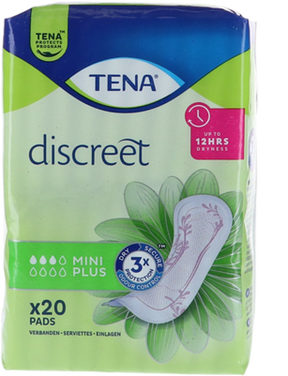 TENA Discreet Mini Plus, 20 stuks . Voordeelbundel met 10 verpakkingen - Copy
