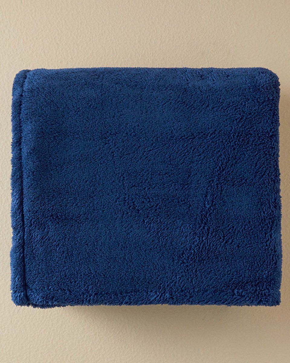 English Home Plaid - Woon Deken - Fleece- Superzacht - 120x170 cm - Donderblauw