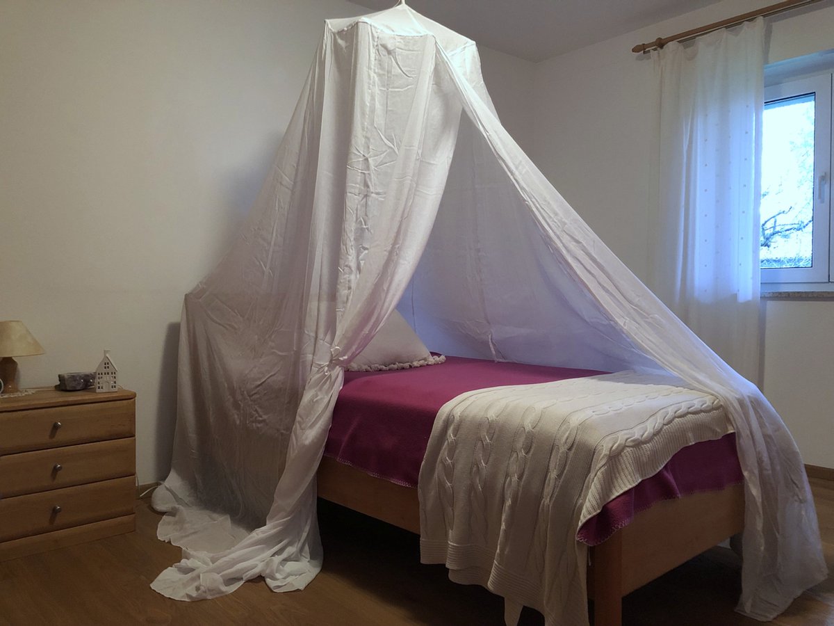 Brettschneider Klamboe 100% Katoen Ronda Bell Rond - Omtrek 800 cm - Hoogte 220 cm