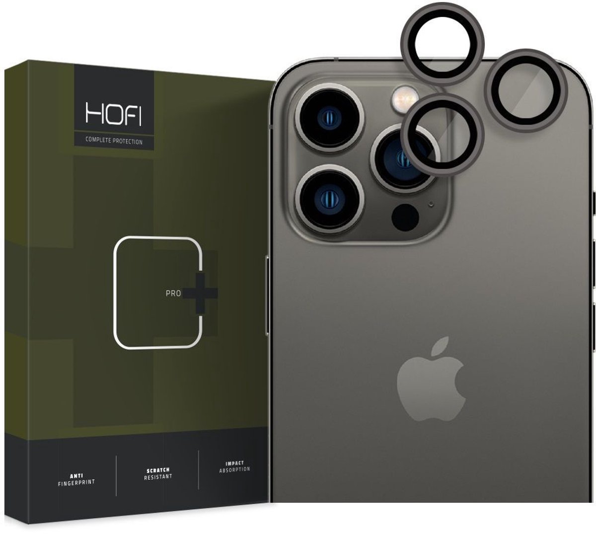 Hofi Camring Pro+ Camera Protector voor Apple iPhone 15 Pro Max/15 Pro - Zwart