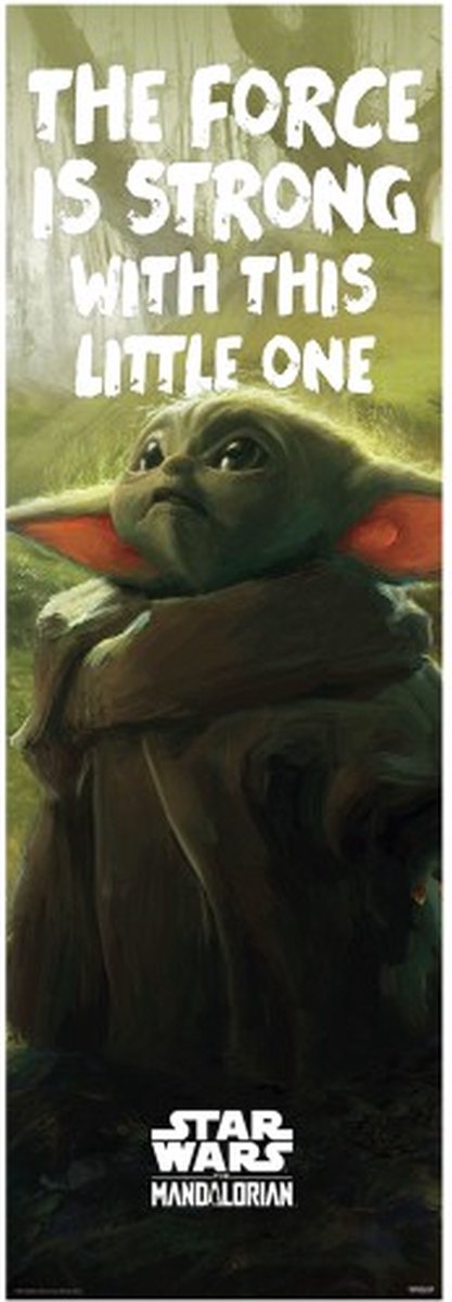 Posterpoint Grogu deurposter - Star Wars - Mandalorian - Boba Fett - Yoda - The Force - 53 x 158 cm Multicolor