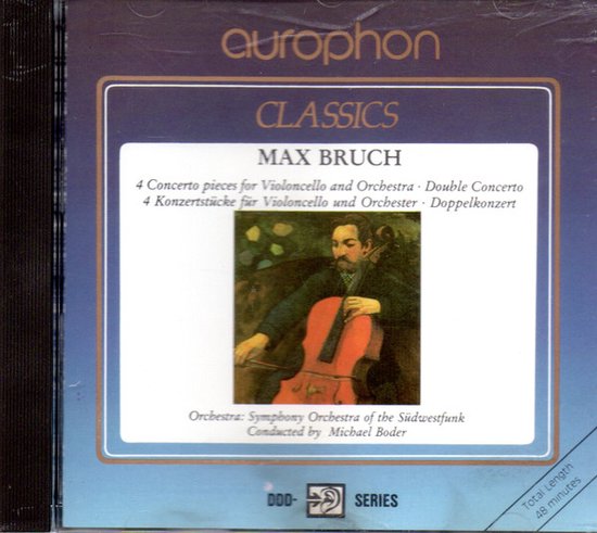 Max Bruch, Symphony Orchestra Of The Südwestfunk, Michael Boder – 4 Concerto Pieces For Violoncello And Orchestra - Double Concerto / 4 Konzertstücke Für Violoncello Und Orchester - Doppelkonzert