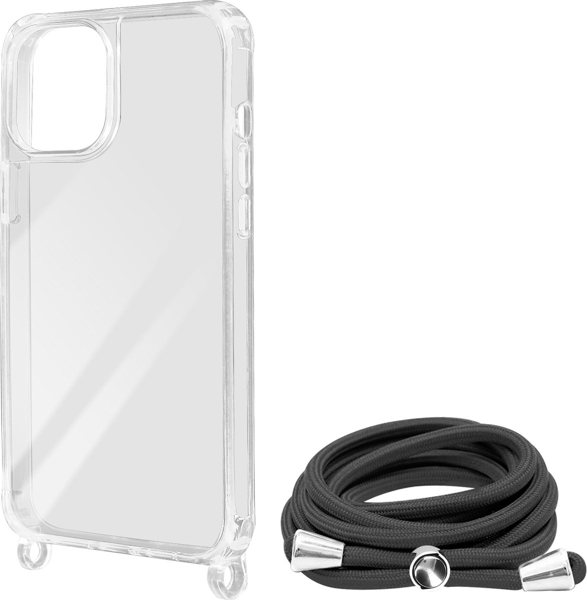 Avizar Koordhoesje Geschikt voor iPhone 11 Pro Stijf, Corda-serie, Transparant