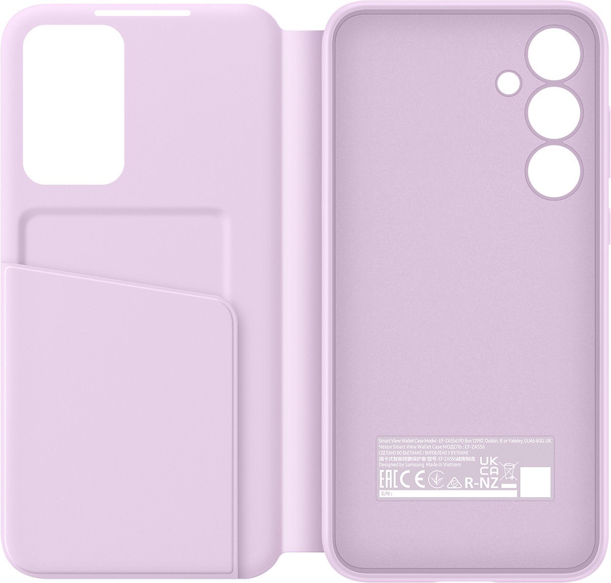 Samsung Smart View Wallet Case - Galaxy A35 5G - Lavendel