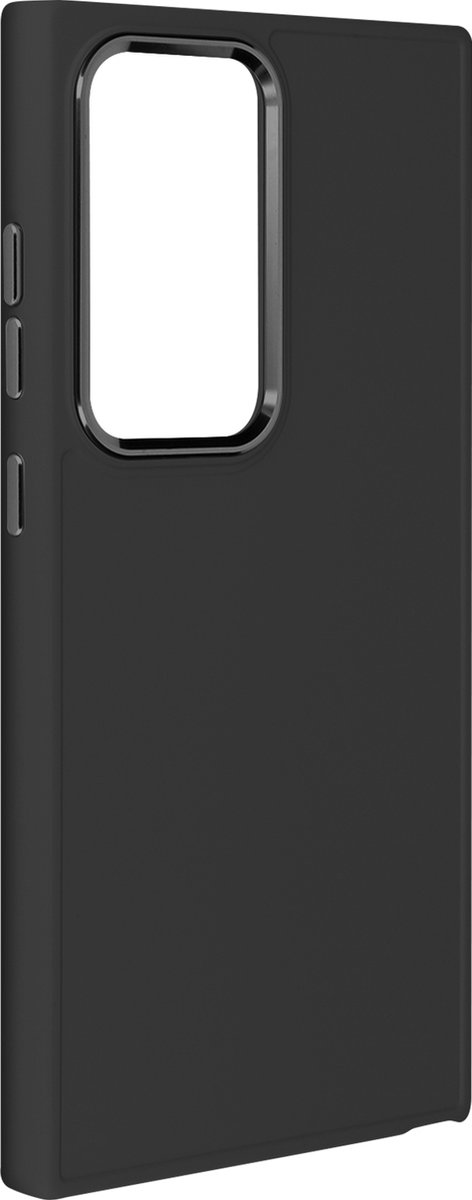 Avizar Hoes Geschikt voor Samsung Galaxy S24 Ultra Metalen camera, Zwart