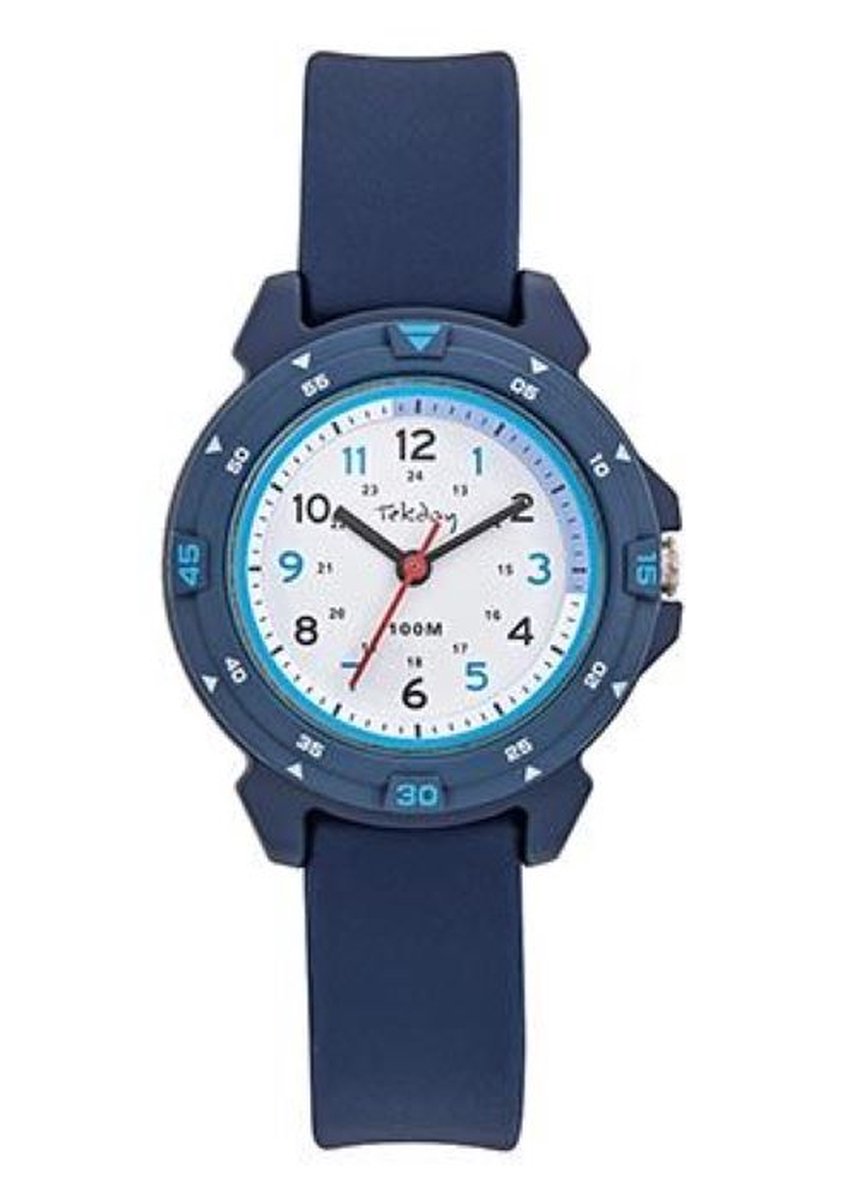 Tekday-Horloge-Kinder-32MM-Blauw-licht blauw-draaibare bezel-Silicone-Licht draagcomfort-soepel om de pols