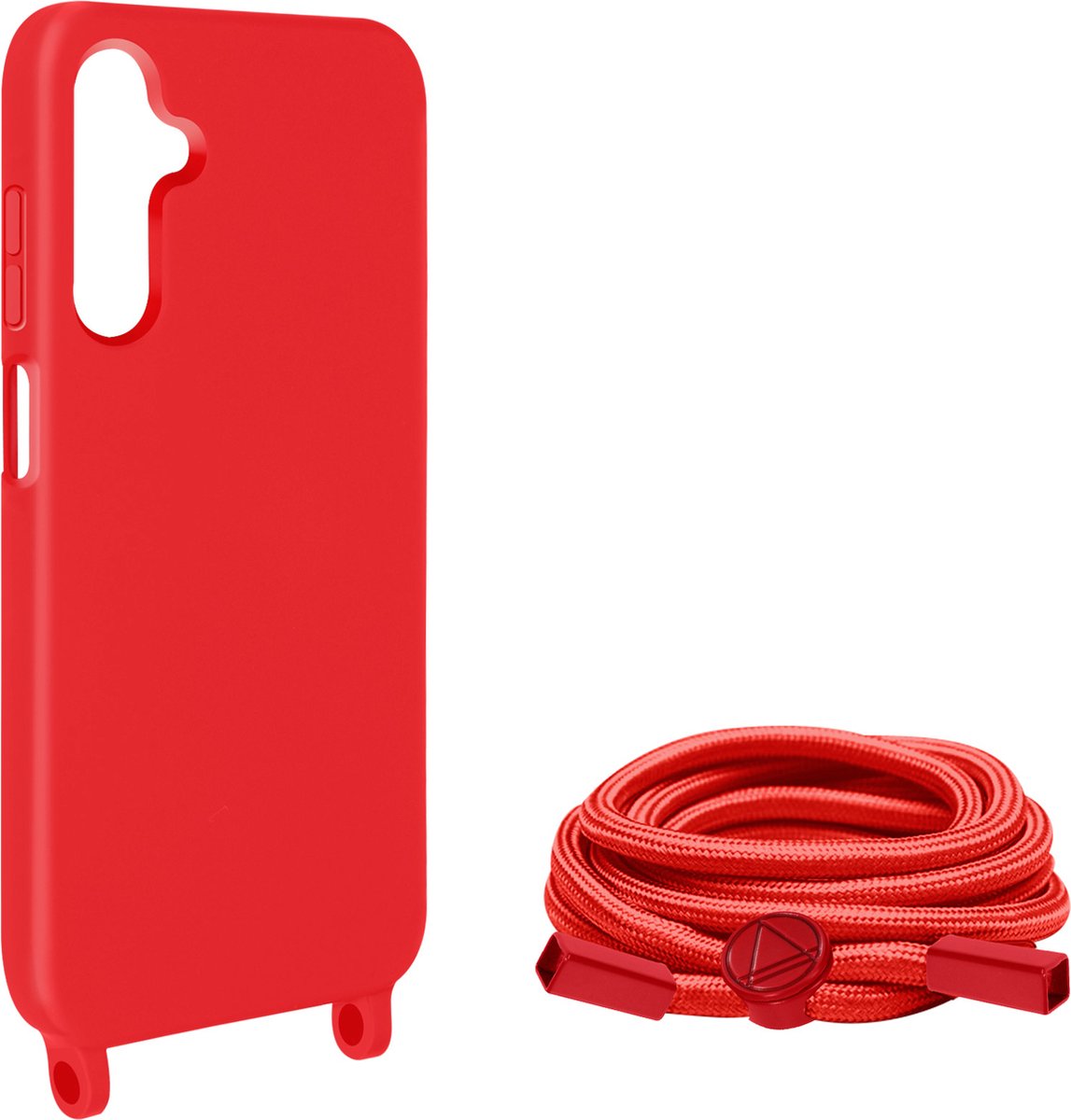 Avizar Koordhoesje Geschikt voor Samsung Galaxy A15 Corda serie, Rood