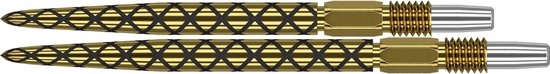 Target Darts Diamond Pro Swiss Point Dartpunten 40 mm Goud - Laser Etched Stalen Punten - Vacuüm Gehard - Compatibel met Swiss Point Barrels - Set van 3
