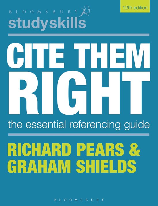 Bloomsbury Study Skills- Cite Them Right - cover