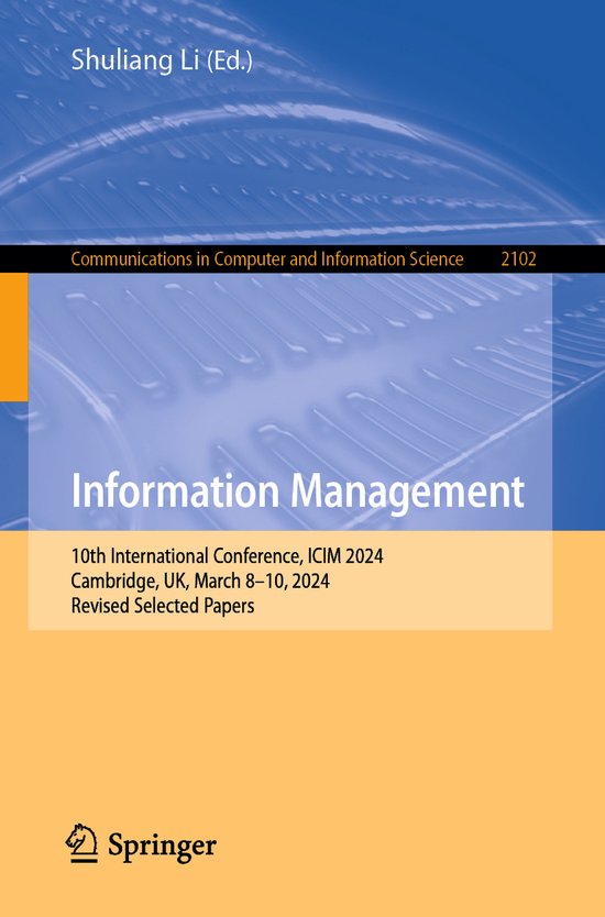 Communications in Computer and Information Science2102- Info ... - cover