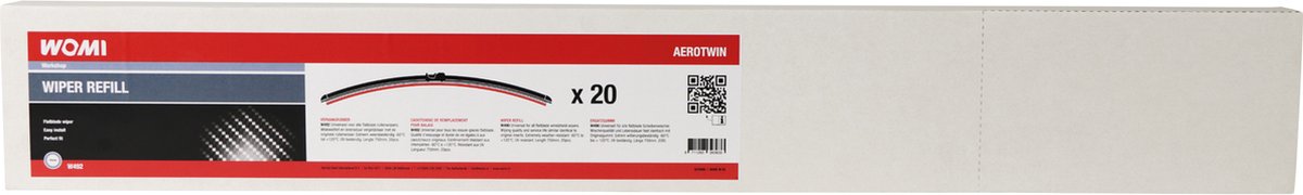 Womi W492 Vervangrubber Aerotwin Flatblade 750mm – foto 2