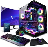 Bol.com Vibox IV-224 SG Game PC - 27" 100Hz Scherm Pakket - 8-Core Intel i9 11900 Processor - Nvidia RTX 4060 8GB - 16GB RAM - 1... aanbieding