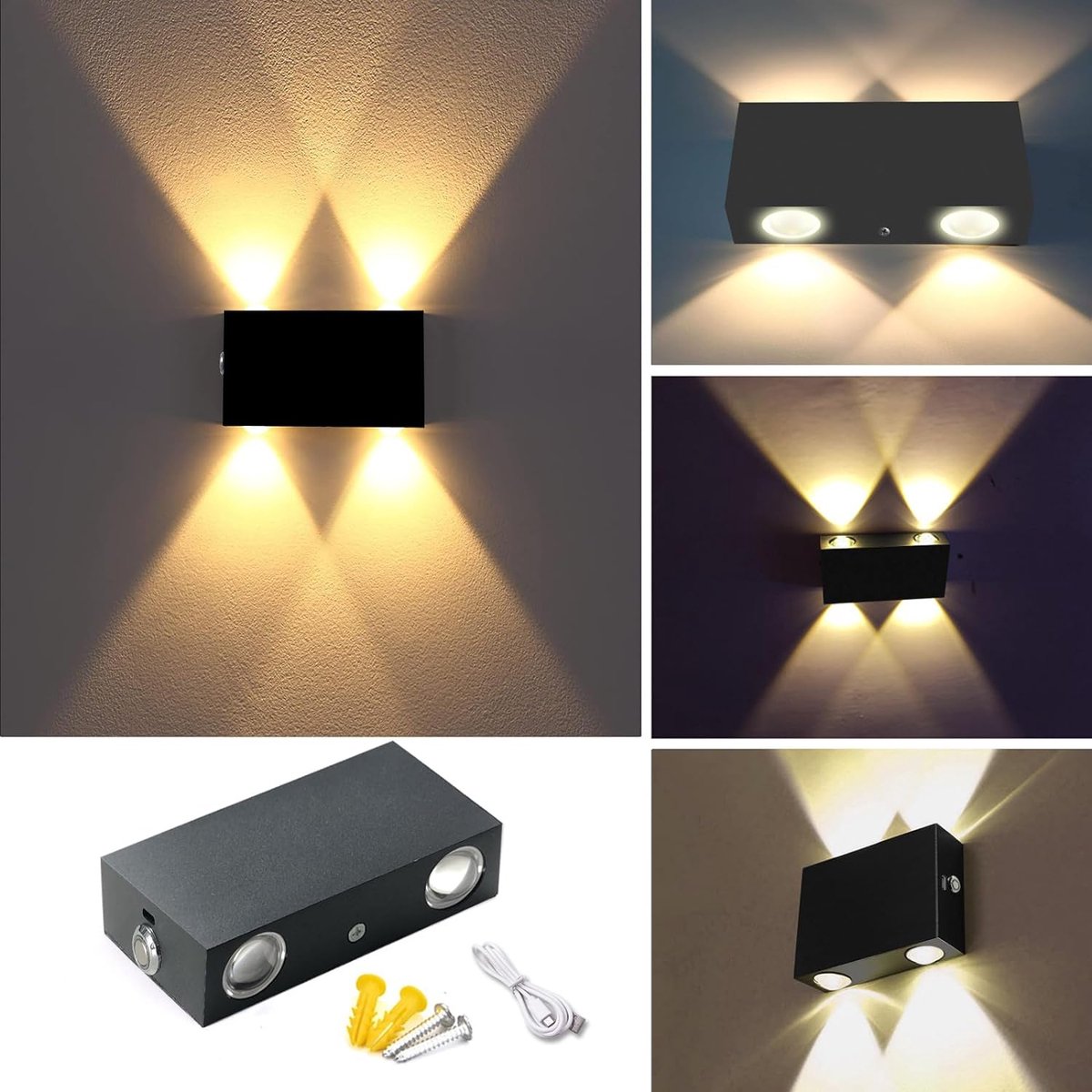 Solacis Wandlamp oplaadbaar - Wandlamp - Wandlamp oplaadbaar binnen - Wandlamp binnen - Must have voor in uw woning!