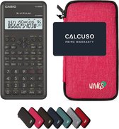 Casio fx-82MS 2nd edition incl. WYNGS Beschermhoes Roze - Wetenschappelijke Rekenmachine - Basis Pakket