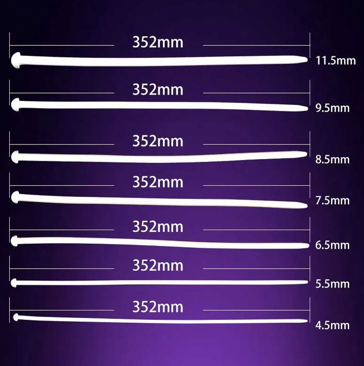 Goedkoopste 7-delige penisplug dilator set - penis plug - Siliconen urethtrale plug - Plasbuis stimulator - Medical play - 4.5 t/m 11/5MM - Mannelijke masturbator
