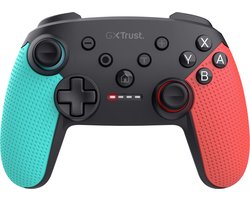 Trust GXT 1246RB Muta - Draadloze Switch Controller - Ook voor Nintendo Switch 2 - Draadloos via Bluetooth - Tot 15 Uur Speeltijd - Rood/Blauw