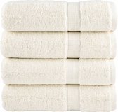 vidaXL - Handdoeken - SOLUND - 4 - pcs - 600 - g/m² - 50x100 - cm - crème
