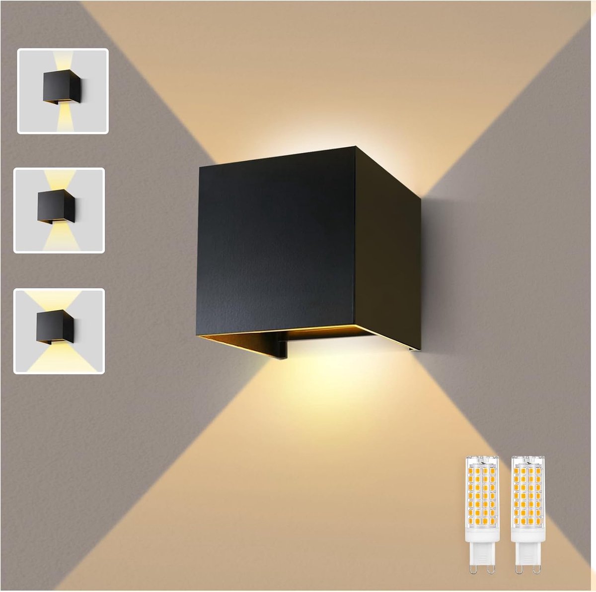 Solacis Wandlamp oplaadbaar - Wandlamp - Wandlamp oplaadbaar binnen - Wandlamp binnen - Must have voor in uw woning!