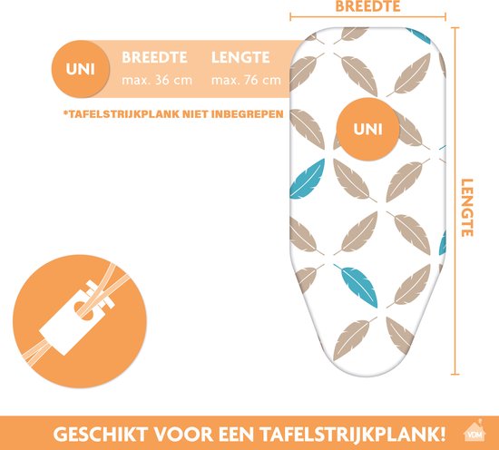 KADAX Strijkplankhoes met koordtrek, strijkbezug van katoen, strijktafelhoes voor stoomstrijkijzer, vervangende strijktafelhoes met sponskussen (Grijs 132 x 48 cm