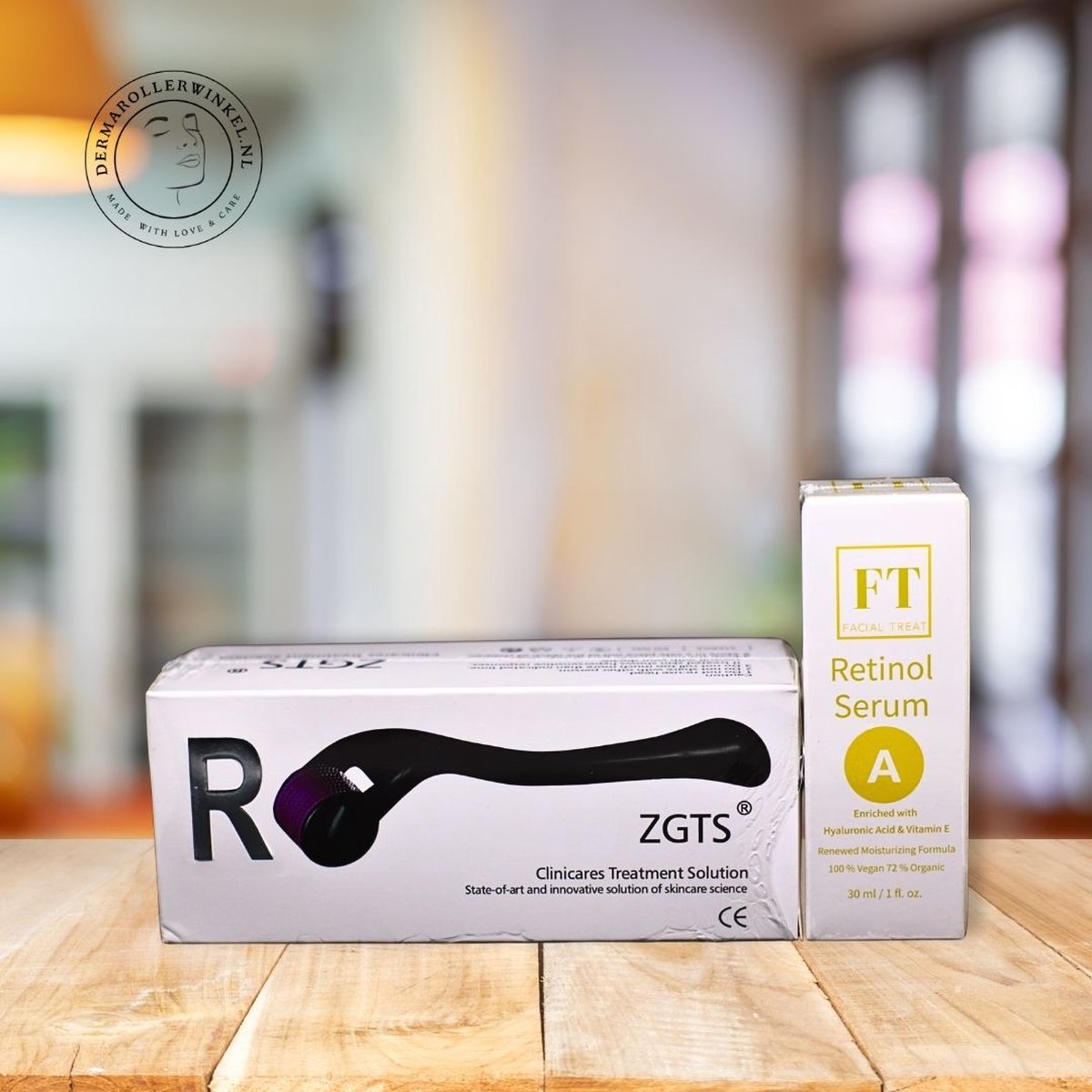 Goedkoopste Dermaroller 540 Gratis Retinol Serum - 0.5 MM - Inclusief GRATIS Retinol Serum 30 ml - Huidroller - Microneedling - Dermarolling