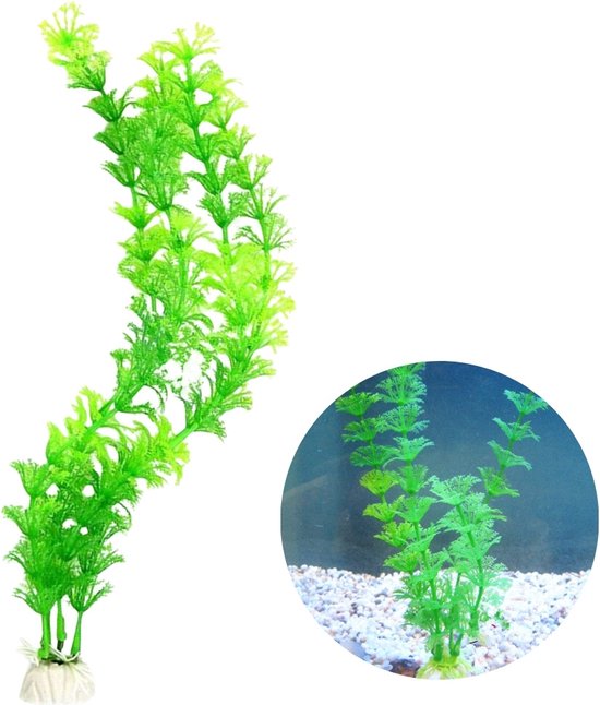 Winkrs Aquarium plant van kunststof - Nep waterplant Waterpest - 30CM