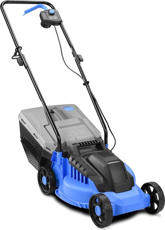 MKSS® Grasmaaier Elektrisch - Handmaaier - Kantenmaaier - Blauw met Zwart