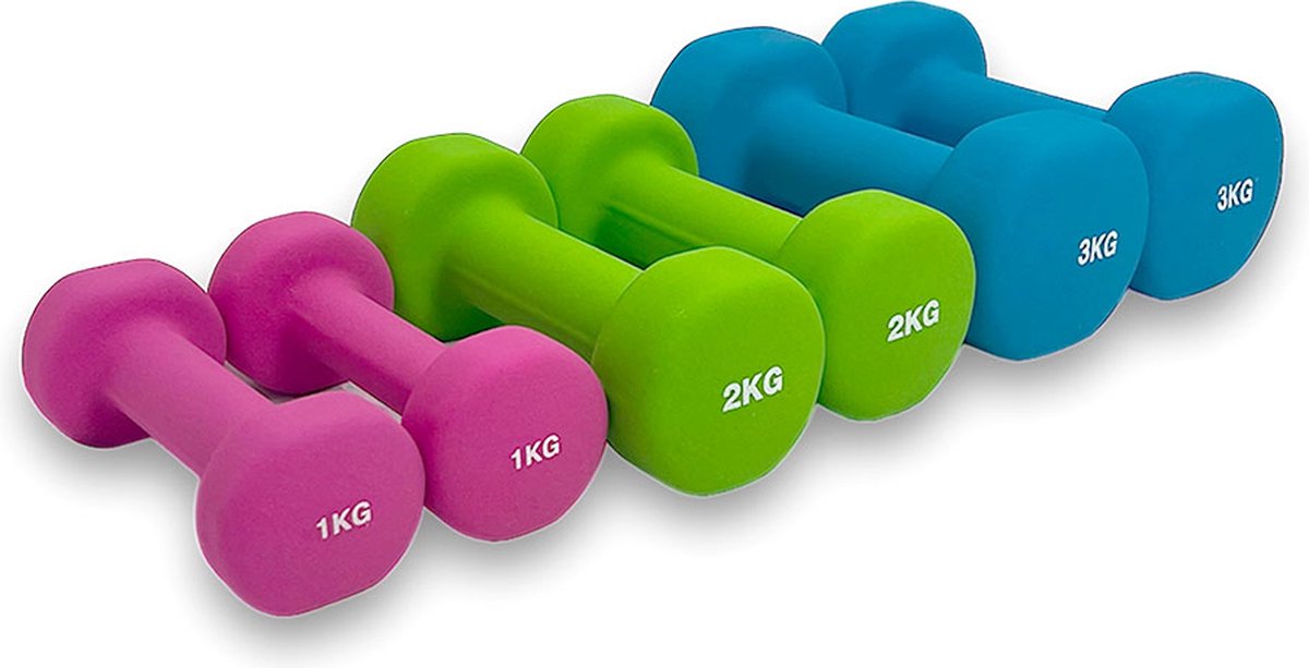Aerobic Dumbbell Set | 12 KG Halterset | In Handige Koffer | Fitness & Krachttraining | Thuis Workout Gear | Ideaal voor Mannen & Vrouwen | Anti-Slip Coating | PREMIUM Kwaliteit | Duurzaam en Compact| Ideale Set voor Cardio en Spieropbouw Fitness – foto 3