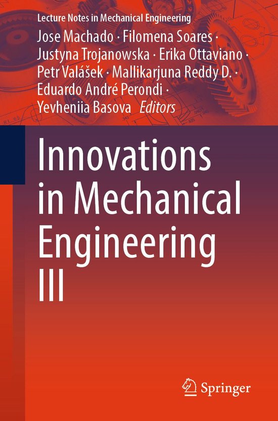 Lecture Notes in Mechanical Engineering - Innovations in Mec ... - cover