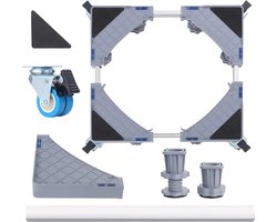 Washing Machine Stand - Adjustable Dryer Stand with 4 Heavy Feet - Increase 18cm/7inch Height - Max Load 400kg - Base Stand for Refrigerator - Household Appliances - Moendergo