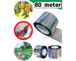 Summer Spark Duivenverjager - Vogel Afschrik Lint 80 meter - Holografisch Vogelverjager - Vogelverschrikker – Reigerverschrikker – Duivenwering – Alternatief voor Duivenpinnen en Vogelnet