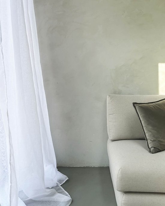 Rideau voilage transparent avec ruban plissé - 140x270cm - Blanc - HOOMstyle