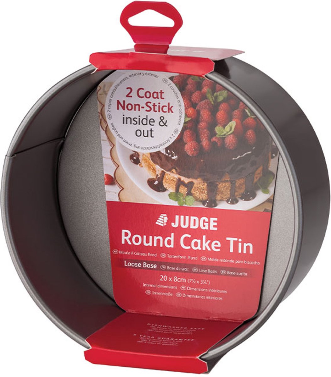 Judge Antiaanbak Ronde Cakevorm met Losse Bodem - 20 cm - Vaatwasmachinebestendig