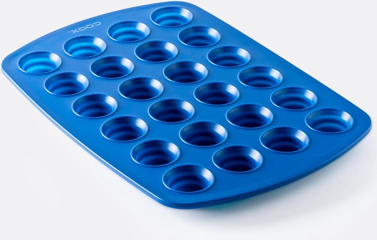 Mini Muffin Mould Pack van 24 - Coox - siliconen bakvormpjes Muffin tin